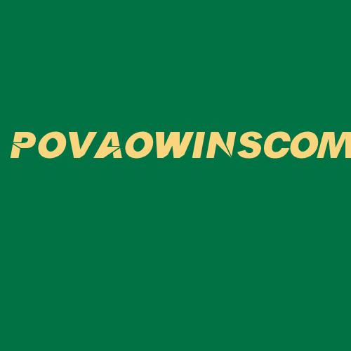 Logo da POVAOWINSCOM